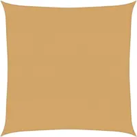 vidaXL Voile d'ombrage 160 g/m² carré sable 4x4 m PEHD