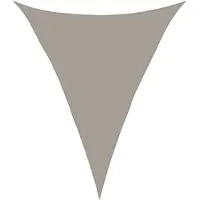 vidaXL Voile d'ombrage 160 g/m² triangulaire gris clair 5x6x6 m PEHD