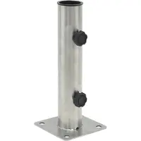 vidaXL Base de parasol pour mât Ø38/48 mm acier argenté
