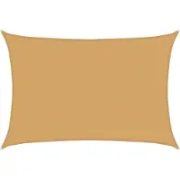 vidaXL Voile d'ombrage 160 g/m² rectangulaire sable 4x5 m PEHD