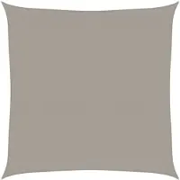 vidaXL Voile d'ombrage 160 g/m² carré gris clair 7x7 m PEHD