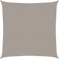 vidaXL Voile d'ombrage 160 g/m² carré gris clair 6x6 m PEHD