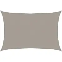 vidaXL Voile d'ombrage 160 g/m² rectangulaire gris clair 4x6 m PEHD
