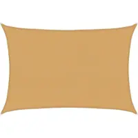 vidaXL Voile d'ombrage 160 g/m² rectangulaire sable 5x6 m PEHD