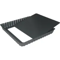 De Buyer Moule À Tarte Carré 23 Cm En Acier Fond Amovible