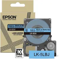Epson C53S672081 Bande d'écriture LK LK-5LBJ C53S672081, 18 mm noir sur bleu