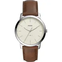 Fossil Montre à affichage analogique 'THE MINIMALIST' marron / argent