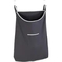 Wenko Panier à linge à suspendre - Canguro - Coton - 65 L - gris