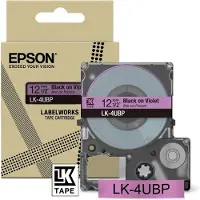 Epson 12mm violet noir LK4UBP ruban 8m