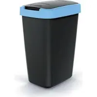 Prosperplast Corbeille à papier 12L COMPACTA Q bleu clair | Noir