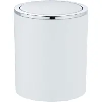 Wenko 23930100 Poubelle à Couvercle Oscillant Inca, Capacité: 2 L, ABS, 14 x 16, 8 x 14 cm, Blanc