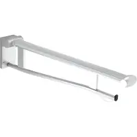 Keuco Stützklappgriff PLAN CARE WC 700mm Alu sil-elo/sw
