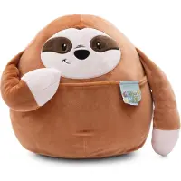 Nici Chill-paresseux brun/blanc 20 cm