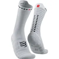 Compressport Chaussettes Pro v4.0 Ultralight Bike Blanc Noir, Taille Taille 1