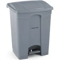 Hendi Tret-Abfalleimer, 68L, Hellgrau, 490x410x(H)660mm