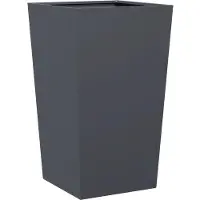 vidaXL Jardinière anthracite 45x45x75 cm acier