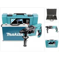 Makita HR 2470 780 W SDS-Plus 24 mm marteau perforateur en coffret + D-42444 SDS-Plus set de forets-burins 17 pces en coffret alu
