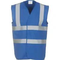 Yoko Pack 50 Gilet haute visibilit? Royal Blue - Yoko YHVW100 - Taille M