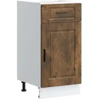 vidaXL Armoire basse de cuisine Porto Chêne fumé Matériau dérivé du bois