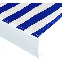 vidaXL Toile de store bleu & blanc 400x300 cm