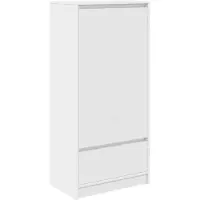 vidaXL Armoire avec tiroir blanc 55,5x34x119,5 cm Bois composite