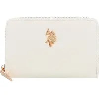 U.S. POLO ASSN. porte-monnaie Jones Zip Wallet Cream White écru