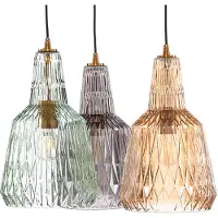 LINDBY Suspension , Belarion, dimmable, Multicolore, Salon / séjour, Verre, Vintage / rétro