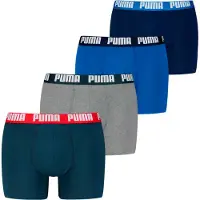 Puma Boxers bleu marine / bleu outremer / gris chiné / blanc