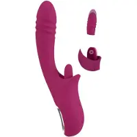 Javida - Vibromasseur langue et va-et-vient - silicone violet