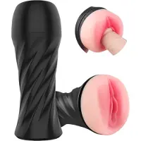Sex HD Marcus - vagin artificiel réaliste en étui (noir-naturel)