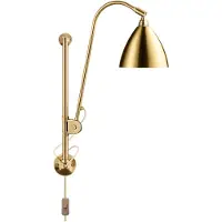 Gubi Bestlite BL5 Applique Brass Base | Shiny Brass Shade