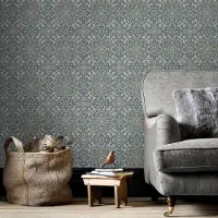 Overig Homestyle Papier peint Portugese Tiles Marron et bleu