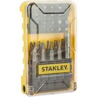 Stanley Jeu de 30 embouts de vissage de 50 et 25 mm + porte-aimant (Clé Allen, Cruciforme Phillips PH, Cruciforme Pozidriv PZ, Fente de vis)