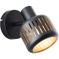 Brilliant Applique noire Tyas noir avec de l'or