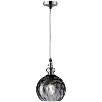 FISCHER&HONSEL GMBH Lampe à suspension en verre Uller avec verre fumé