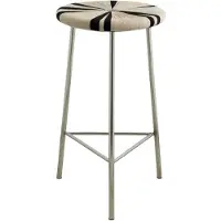 Nordal Tabouret haut Morice noir/ivoire