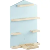 Hama Étagère Bois "Maison" Pr Boîte Hist., Figurines (Ex. Tonies), Bleu
