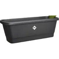 Elho Noa Balconniere M - Noir - L 52 X B 20 X H 18 Cm - Balconextérieur - 100% Recyclé