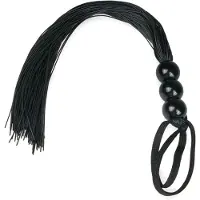 EasyToys - fouet silicone - noir