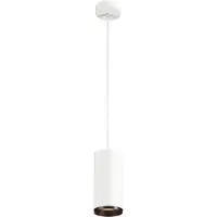 SLV NUMINO Indoor LED Suspension avec découpe de phase Dimension : 21,3 x 10 cm, couleur : blanc/noir, température de couleur : 3000 Kelvin, angle de rayonnement : 24 degrés