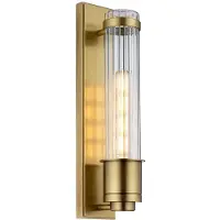 Quintiesse Wellington Applique E27 Laiton vieilli Clair IP44 (820 lm, E27, IP44)