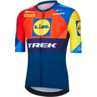 Santini Replica Lidl-trek 2025 Short Sleeve Jersey Multicolore L Homme