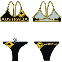 Turbo Australia Kangaroo Bikini Noir 9-10 Years Fille