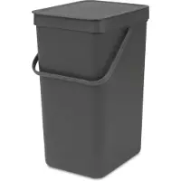 Brabantia Sort & Go Trash Can 16l Argenté