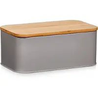 Zeller Boîte à pain, Stockage du pain, Marron, Gris