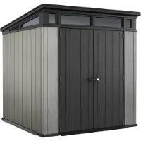 Keter Artisan 7x7 Abri de jardin 214 x 226 x 218 cm, plastique, gris/anthracite 17203426