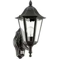 Eglo Navedo Applique S Noir 1 Point Lumineux avec Capteur