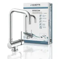 Schutte Robinet de cuisine SCHÜTTE WINDOW, Robinet cuisine pour montage sous fenêtre, Mitigeur cuisine orientable à 360
