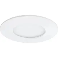 Briloner Lampe LED encastrée LEUCHTEN FLAT IN, 4,8 W, 600 lm, IP44, blanc, plastique, set de 3, Ø 8,5 cm