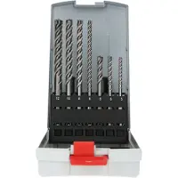 Bosch 2607017502 Assortiment de 7 forets pour perforateur SDS plus-7X 5; 6; 6; 8; 8; 10; 12 mm